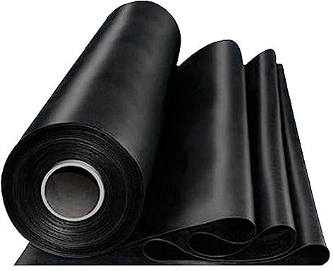 Rivestimento per laghetto in HDPE nero 6 x 9 m pellicola flessibile resistente allo strappo per laghetto da pesca per giardino esterno fontana artificiale lago paesaggistico telo impermeabile per