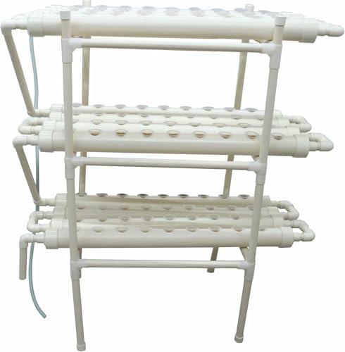 Sistema di Coltivazione idroponica Sistema di Coltivazione idroponica 108 Sito per Piante Kit di Coltivazione idroponica 3 Strati 4 File 12 Tubi Sistema di piantagione con Pompa dell'Acqua 1