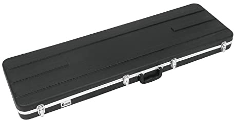 Dimavery - Custodia rigida per chitarra elettrica, Nera, ABS Rettangolare ABS RBBK