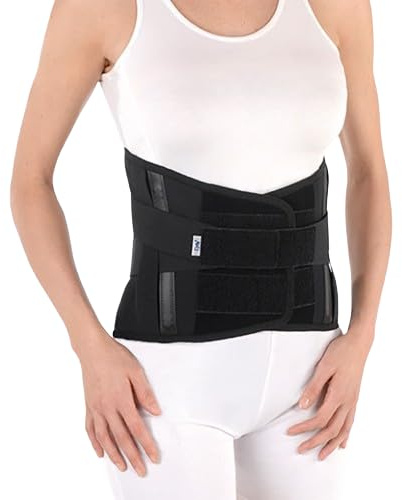 FGP CORSETTO ELASTICO IN LYCRA CON TIRANTI CRL-350 - NERO - MIS. MEDIUM (CIRC. BACINO 80-95 cm.) - CONFORME ALLA NORMATIVA CE
