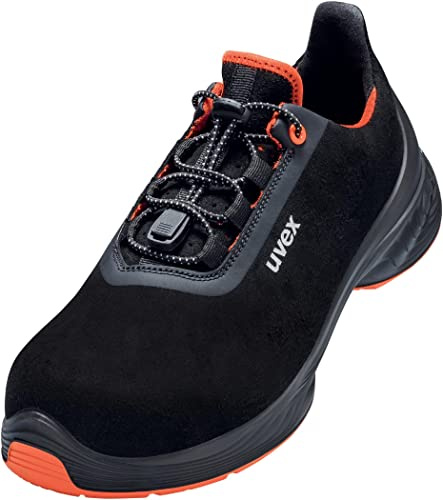 Uvex Damer 1 G2 låg sko S2 SRC W11, Svart orange - 40 EU