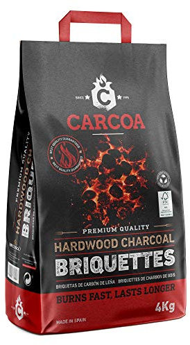 Carcoa carbonella 4 kg FSC® 100% Speciale per Barbecue, accensione Rapida e Lunga Durata, qualità Premium.