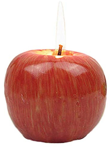 Kylewo Candela Fatta a Mano a Forma di Mela, Candele di Mele di Natale Candele Artificiali di Mele con Scatola per decoartion della Festa Nuziale