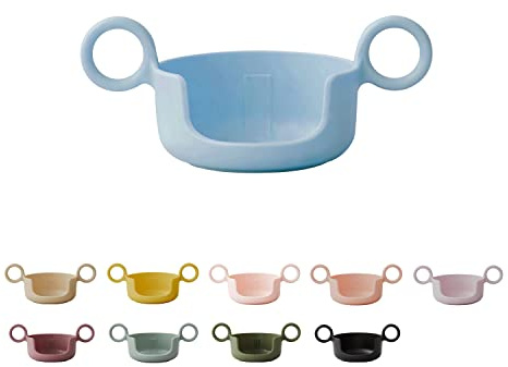 Design Letters Mango cpara vasos personales Ecozen para bebés y niños (azul) - Sin BPA, sin BPS, permite que el niño beba más fácilmente de la taza, liviano, 17 g.