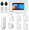 Sistema di Allarme casa senza fili, WIFI, GSM, 4G, Combinatore Telefonico, 100 zone, App (Smart Life - tuya), Compatibile Google Home ed Alexa