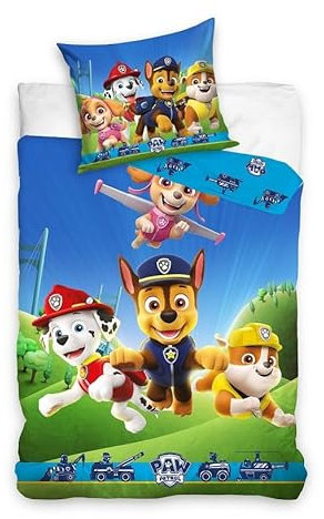 Paw Patrol Kinderbettwäsche 100x135 + 40x60 Baumwolle