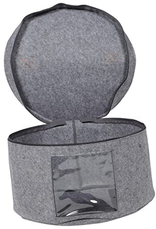 PRETYZOOM Hut Aufbewahrungsbox Girlandenständer Hutbehälter Spielzeug Hüte Organizer für Baseballmützen Hutaufbewahrung für Baseballmützen Kuppel Aufbewahrungskiste Koffer Fedora reisen PVC