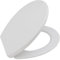 Sedile WC, Copriwater Universali O Forma,Tavoletta WC Chiusura Ammortizzata, Rapido Montaggio,Plastica Antibatterico Facile da Pulire, Bianco (O Forma)