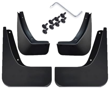MNBHJGR 4Pcs Rubber Car Mud Flaps Mudflaps, for VW POLO 2014-2018 Front Rear Mudguards Splash Guards Fender Splashproof Waterproof