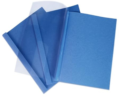 BuroKalos Thermal Binding Cover, 15 Sheets, 2 mm, A4, Blue, Pack of 25