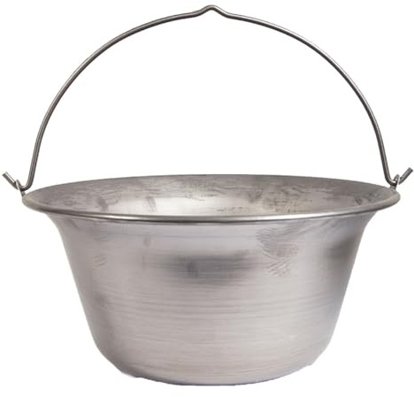 troph-e-shop Ungarischer Gulaschkessel Suppentopf Eisentopf Hordentopf Feuertopf 30 Liter