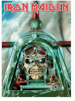 Iron Maiden Aces High postcard, 10.5 cm x 15 cm