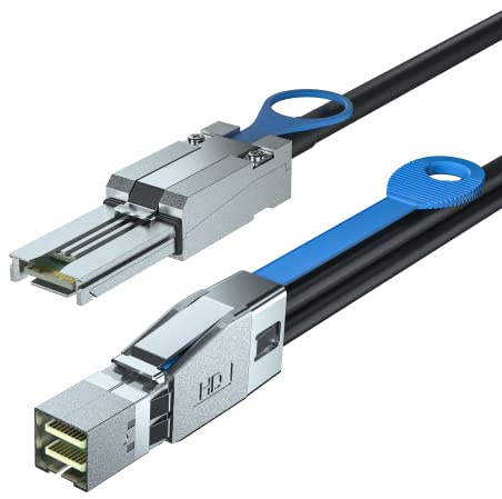 10Gtek® External Mini SAS HD SFF-8644 zu Mini SAS SFF-8088 Hybrid Kabel, 2-Meter(6.5-ft)