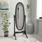 Vida Designs Nishano Cheval Miroir sur Pied Longueur intégrale, réglable, pour Chambre, Bois, Grand, Noir