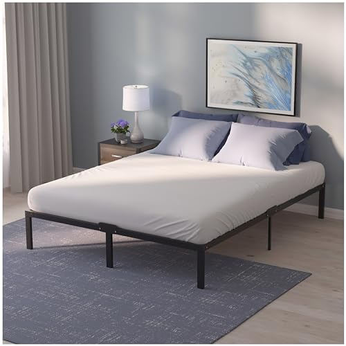 Dreamzie - Bett 150x190 mit Lattenrost aus Metall - 41cm Höhe | 37 cm Stauraum · Bettgestell · Stabile Konstruktion · Metallrahmen · Leichte Montage · Modernes Design