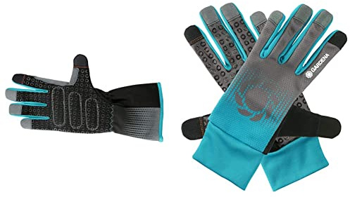 Gardena Rosenhandschuh 9/L: Gartenhandschuhe aus Aramidmaterial an Handfläche und Finger (11540-20) & Garten- und Pflegehandschuh 9/L: Gartenhandschuhe für anspruchsvolle Garten- und Pflanzarbeiten