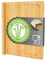 DuneDesign Tagliere in Legno con Bordo - 44x34x2 Tagliere Bamboo Grande - Piano Lavoro Cucina - Tagliere per Impastare Piano da Cucina Legno Tagliere per il Pane Taglieri Legno Grandi Chopping Board