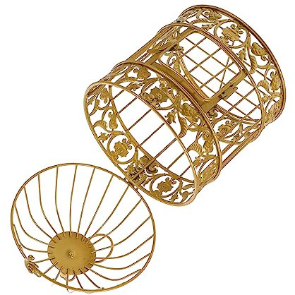 DECHOUS Goldene Vogelkäfig Dekoration Elegante Hochzeitsdeko Tischdeko Für Zuhause Büro Fotorequisiten Und Kreative Anlässe