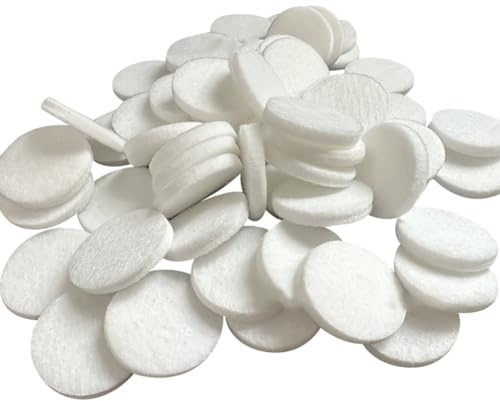 100 Pcs 22.5mm Round Aromatherapy Refill Pads Essential Oil Diffuser Pad Scented Oil Replacement Refill Pads Car Air freshener Oil diffuser Pads Aroma Oil Diffuser Pads for Necklace Bracelet Pendant