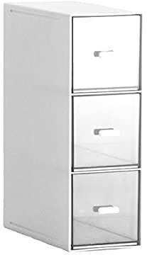 Make-up-Box, Schminktisch mit DREI Schubladen, Schreibtisch-Aufbewahrungsregal, Kosmetik-Organizer für Make-up, Hautpflege, Lippenstift, Schmuck, Rosa