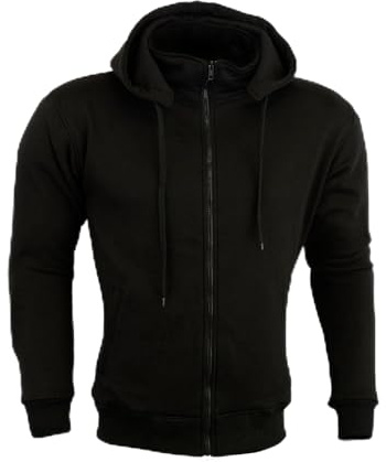 Swift Wear Motorbike Black Kevlar Lined Fleece Jacket Motorcycle Armoured CE Approved Protection Safety Hoodie Mens Removable Casual Armor Hoody