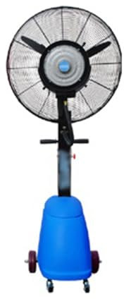 XUJUAN-0227 Industrial Floor Fan Misting Fan Industrial Electric Fan Restaurant Commercial Cooling Humidification Cold Water Fogging Large Electric Fan Heavy-Duty Fan(Orange)
