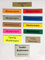 Briefkastenschild 2x Türschild Namensschild Klingelschild selbstklebend Wunschtext Wunschname Wunschgröße