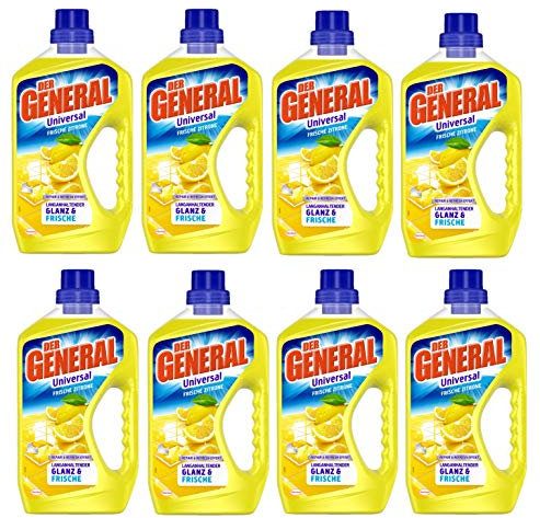 Der General Universal Frische Zitrone, Allzweckreiniger, (8 x 750 ml)