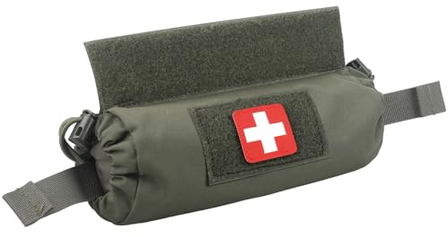 WYNEX Bolsa táctica de Primeros Auxilios, Bolsa de Transporte para Trauma médico, EMT IFAK, Bolsa de Transporte Abdominal con Gancho y Bucle para Chaleco de Aparejo de Pecho