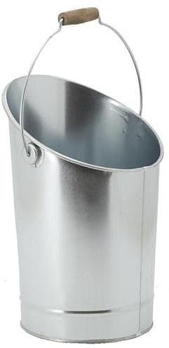 Secchio di cenere in metallo zincato