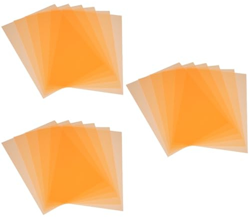 Housoutil Feuilles De Diffuseur Film De Gel Couleur 29.70X21.00X0.30Cm 18 Pièces pour Photographie Vidéo Studio Effets Lumière LED Correction Couleur