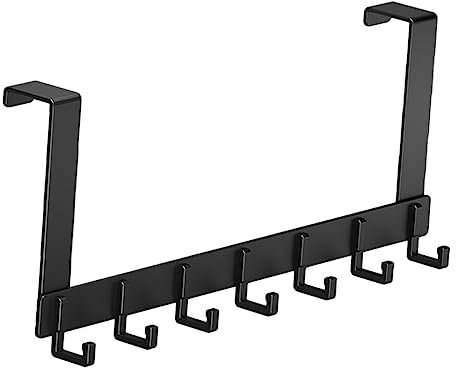HOMOCONO Türhaken Zum Aufhängen Von Kleidung Handtuchhalter Tür Garderobenständer Aus Karbonstahl Und Aluminium Robust Und Langlebig Für Schrank Und Küche