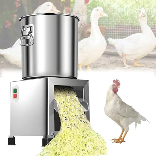 Affettatrice for verdure commerciale da 1800 W, tritatutto elettrico fors verdure con 4 lame, grattugia professionale for verdures a 3500 giri/min, tagliaverdure in acciaio inossidabile