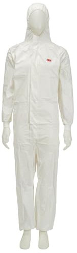 3M 4545XL Schutzanzug, Typ 5/6, Größe XL, Weiß