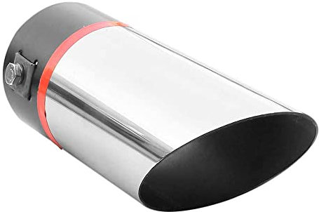 Auspuffblende Endrohr Endstuck Auspuff Blende Schalldampf Sportauspuff Universell Schalldampf Sport Tuning Optik Edelstahl Rund bis 55mm Chrom AutoHobby