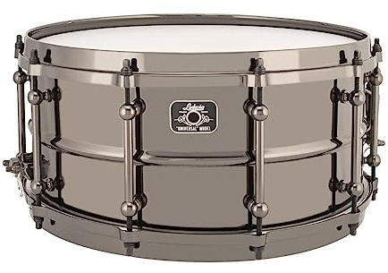 Ludwig 6.5x14 Universal Brass Snare Drum Black Nickel