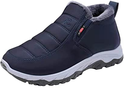 Scarpe Uomo Invernali Foderato Antipioggia Stivaletti Imbottiti Impermeabili Scarpe Invernali Outdoor Montagna Scarpe da Neve Stivali Snowboard Scarponcini Scarpe Trekking da Caccia