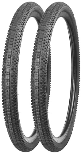 WEEROCK 27.5 Inch MTB Bike Tires 2 Pack Tires Folding Bead Replacement Tyre 27.5 x 1.95 for 27.5 Inch Bicycles MTB Mountain Bicycle, Black