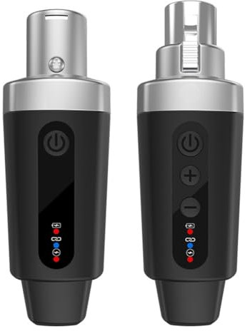 SAROAD Nouveau système d'adaptateur XLR, émetteur/récepteur de microphone sans pour microphone dynamique, guitare, table de mixage audio, système PA