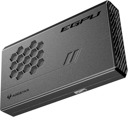 AOOSTAR XG76XT Station d'accueil pour Carte Graphique Externe, Carte d'extension eGPU Station Radeon RX 7600 XT 8Go GDDR6 RDNA3.0, TDP150W, Oculink+USB4(PCIE4.0x4, Alimentation 100W)/HDMI/Type C/DP*2