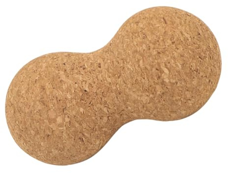 SAFIGLE Fitnessball Kompakte Größe mit Einzigartiger Form Kork Massageball Hoher Dichte für Körper und Nacken für Yoga und Faszienmassage Jederzeit und Überall