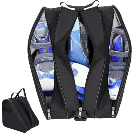 Eiskunstlauftasche – Sport-Rucksack mit 3 Taschen – multifunktionale Skatetasche | für Flugzeug, tägliches Pendeln, Match, Wettbewerb, Reisen, Fitnessstudio, Outdoor