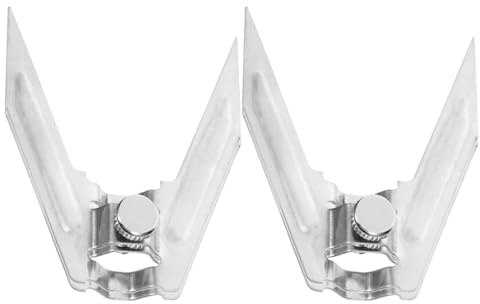 VALICLUD Lot de 4 Fourchettes à Griller Rotatives en Acier Inoxydable pour Barbecue et Four, Compatibles Usage Domestique, Cuisson Uniforme Poulet, Viande et Poisson, Ustensiles Cuisine