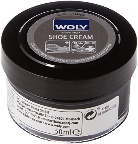 Woly Unisex Woly Cream Shoe Treatments Polishes, Black (Black), 50.00 ml UK