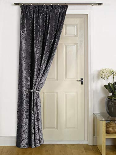 rejuvopedic Charcoal Thermal DOOR Curtain - Reduces Heat Loss, Prevents Draughts, Saves Energy.