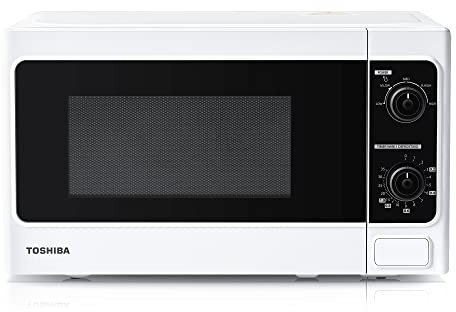 Toshiba 800 w 20 L Microwave Oven with Function Defrost and 5 Power Setting, Stylish Design – White - MM-MM20P(WH)