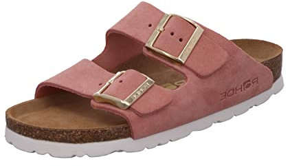 Rohde ALBA Damen, Frauen, Pantoletten, Slipper,Slides,Sandalen,Sommerschuhe,Freizeitschuhe,Sommerschuhe,sommerclogs,Sandalen,Rose,40 EU