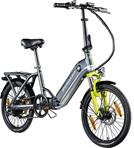 ZÜNDAPP E Bike ZT20R 20 Zoll Elektro Klapprad E Bike Damen Ebike Faltrad Herren Elektrofahrrad klappbar Fahrrad Elektro Pedelec