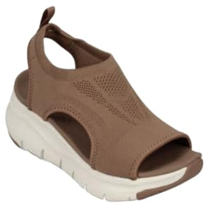 Earnmore Sandalias deportivas ortopédicas lavables de verano, con suela suave de malla, zapatos de moda para mujer, sandalias lavables de verano para mujer