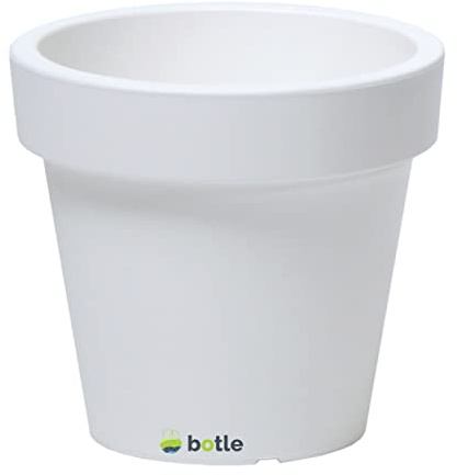 botle Blumentopf Übertopf Blumenkübel 50 cm x 45,5 cm weiß Pflanzkübel Pflanztopf Kunststoff